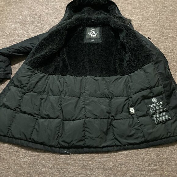 Aritzia TNA The Summit Parka Women's Small Black Winter Coat Hooded 700+ Fill - Picture 5 of 12